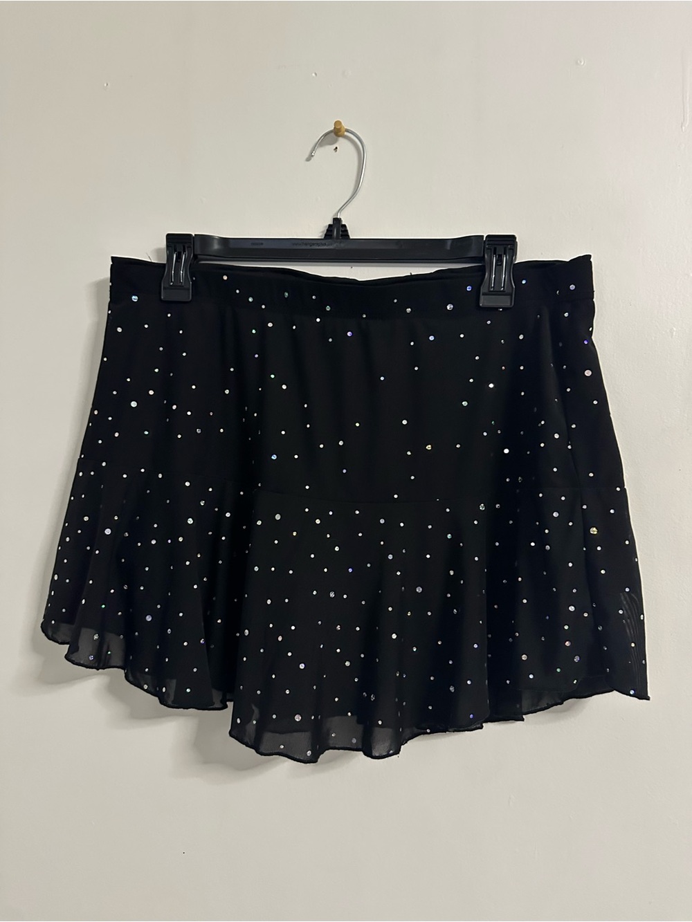 Black Sparkly Mini Skirt